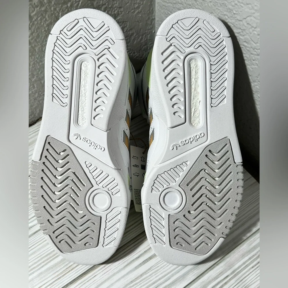 Adidas Drop Step XL Women’s high top‎ shoes sneakers White Lime size 4.5 GZ1582